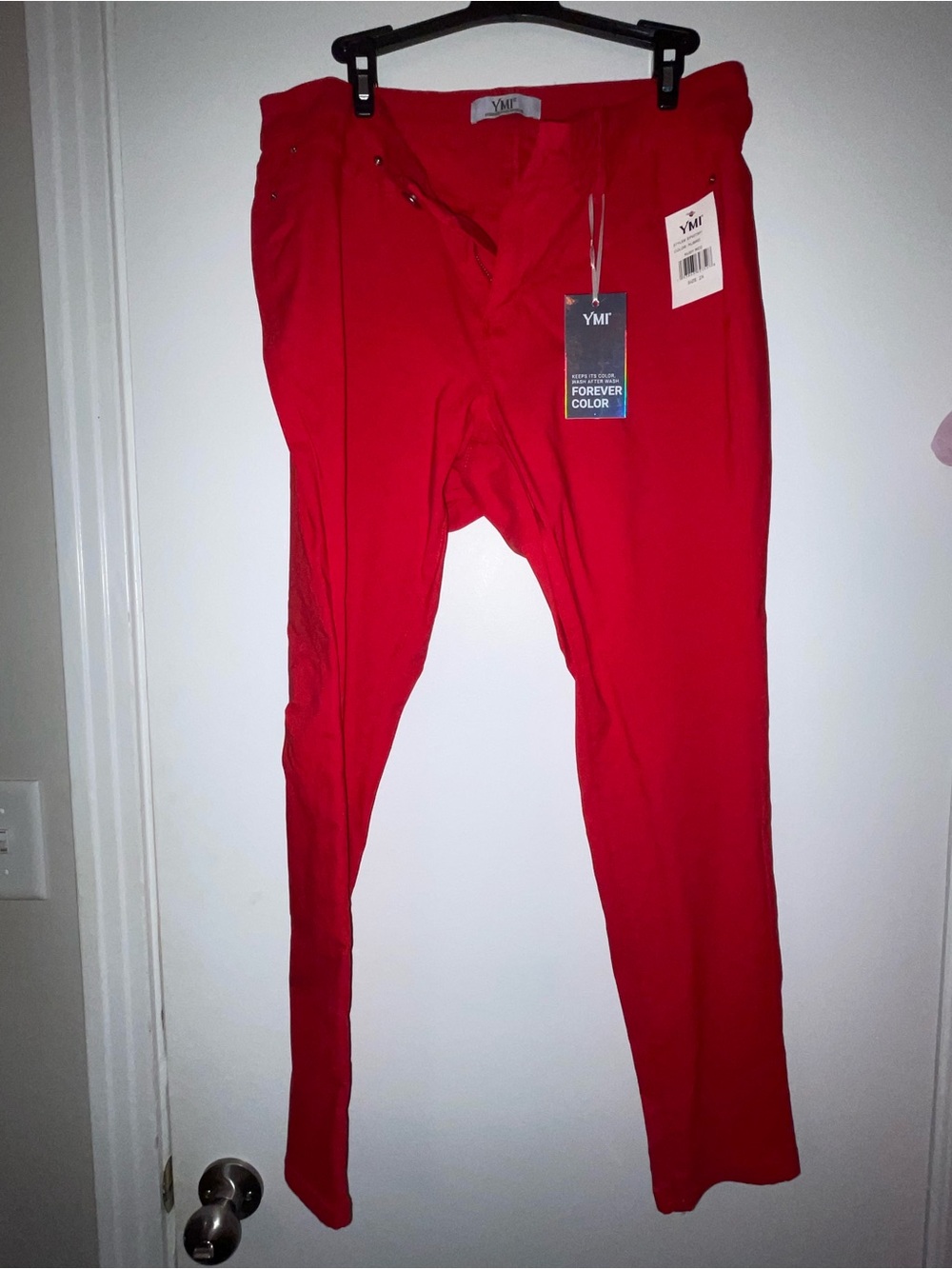YMI Men's Bright Red Chino Joggers